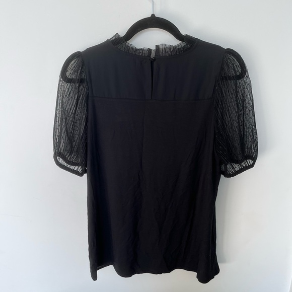 RW&CO black lace sleeve blouse, nwt - Picture 3 of 3